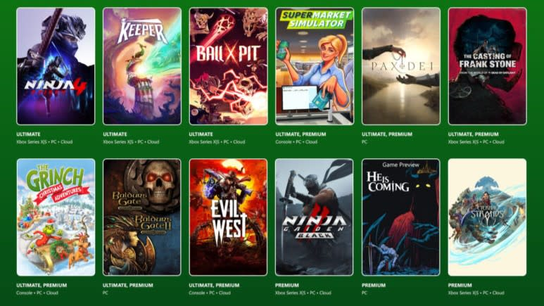 Xbox 10月份剩余的游戏通行证新增内容包括《博德之门1》和《博德之门2》以及《弗兰克·斯通的铸造》